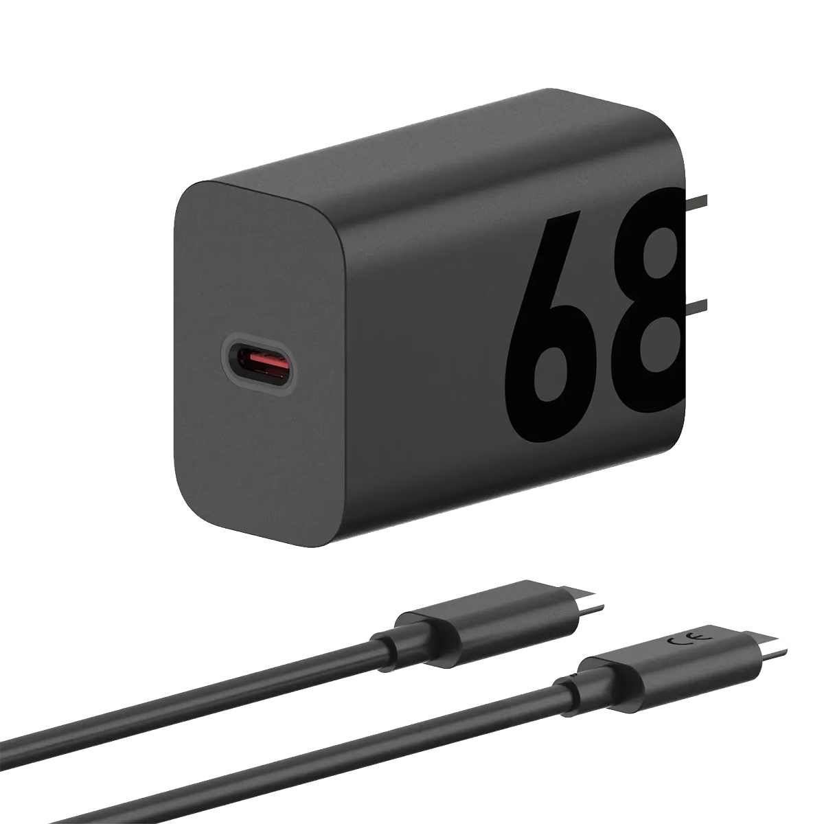 Φορτιστής Ταξιδίου MOTOROLA 68W με Καλώδιο USB Type-C σε USB Type-C