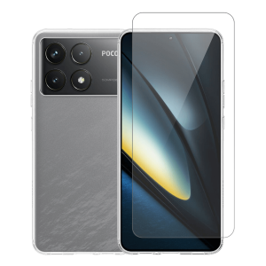 Διάφανη Θήκη + Γυαλί Προστασίας Οθόνης COSY για POCO F6 Pro 5G