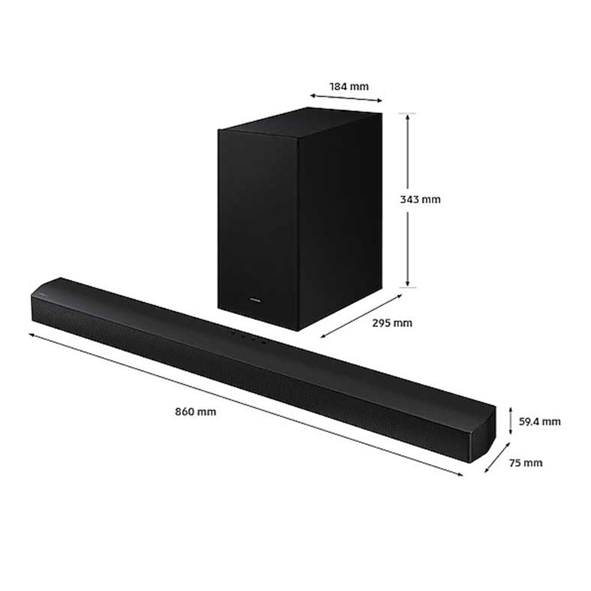 SAMSUNG HW-B650D Soundbar Black - 5