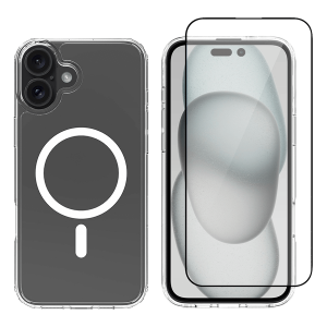 Διάφανη Θήκη COSY Acrylic MagSafe + Γυαλί Προστασίας Οθόνης με Πλαίσιο για iPhone 16 Plus