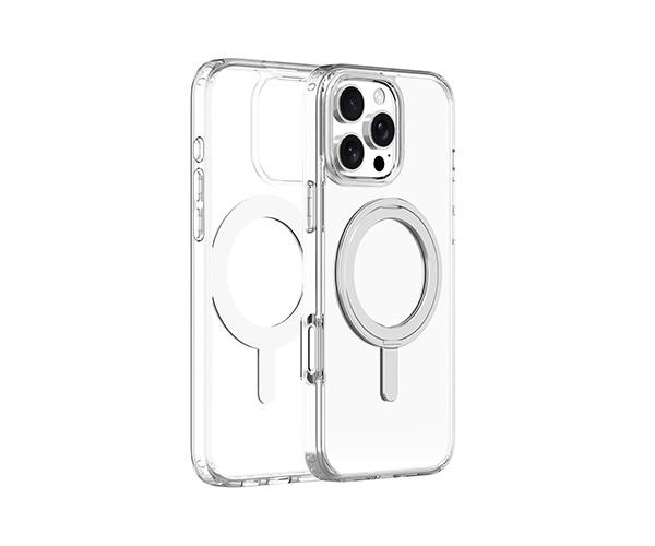Transparent COZY Hybrid MagSafe Case with Mounting Base for iPhone 16 Pro Max