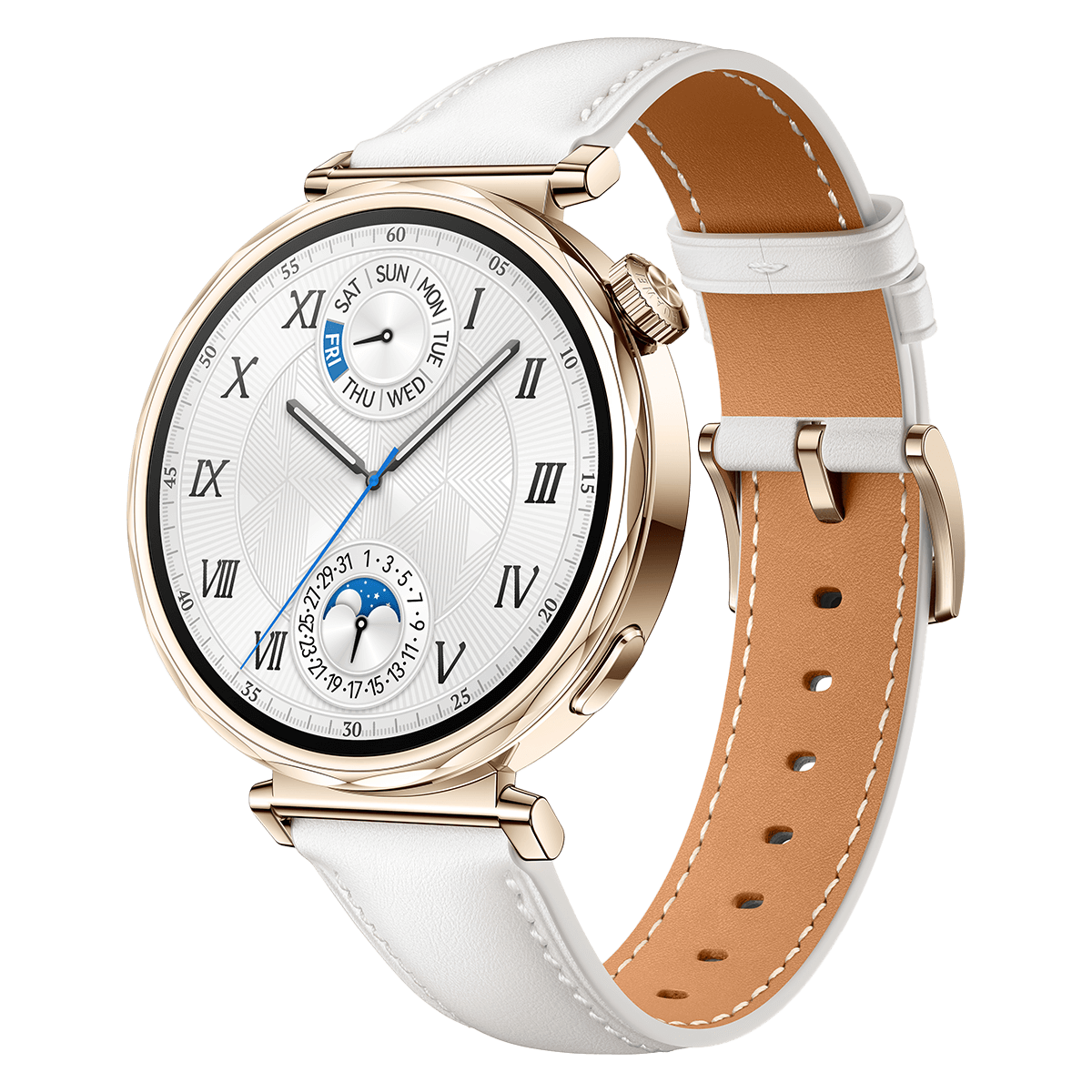 HUAWEI Watch GT 5 41mm White Leather Smartwatch - 2