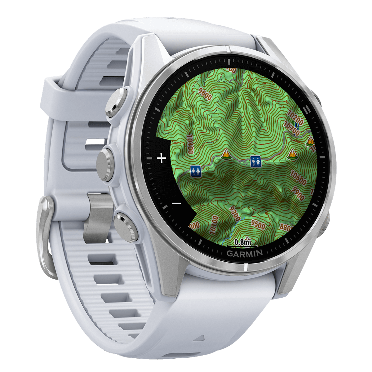 GARMIN fenix 8 43mm AMOLED Stainless Whitestone Smartwatch - 2