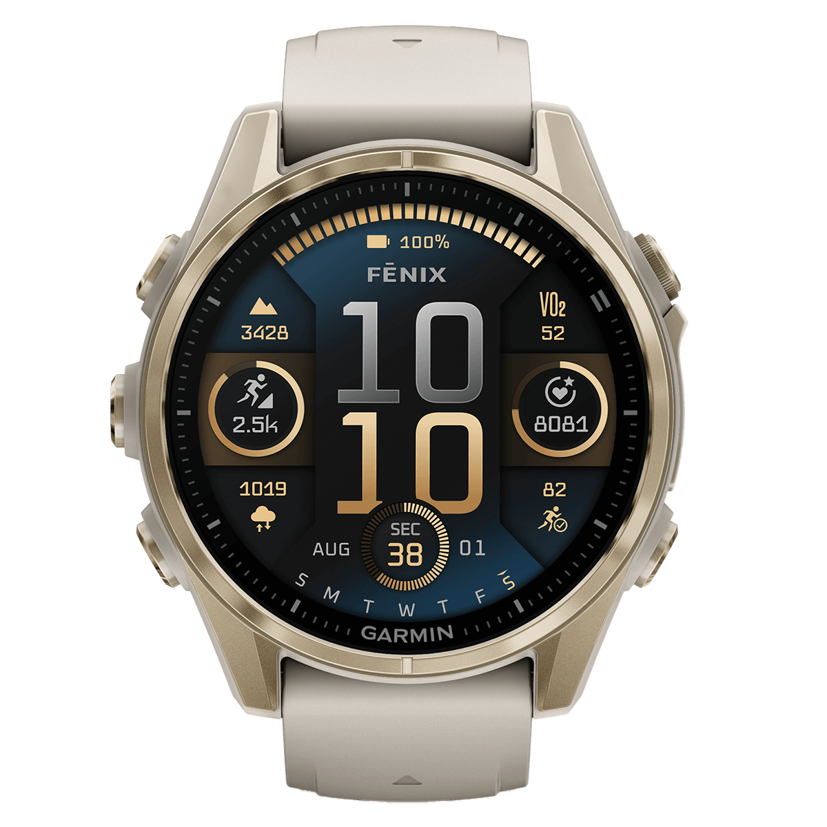 GARMIN fenix 8 43mm AMOLED Sapphire Gold Smartwatch