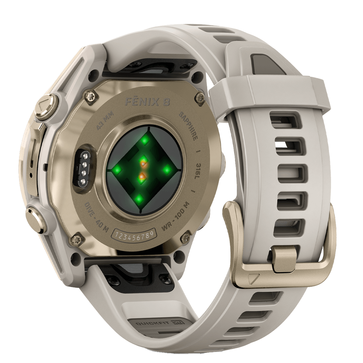 GARMIN fenix 8 43mm AMOLED Sapphire Gold Smartwatch - 4