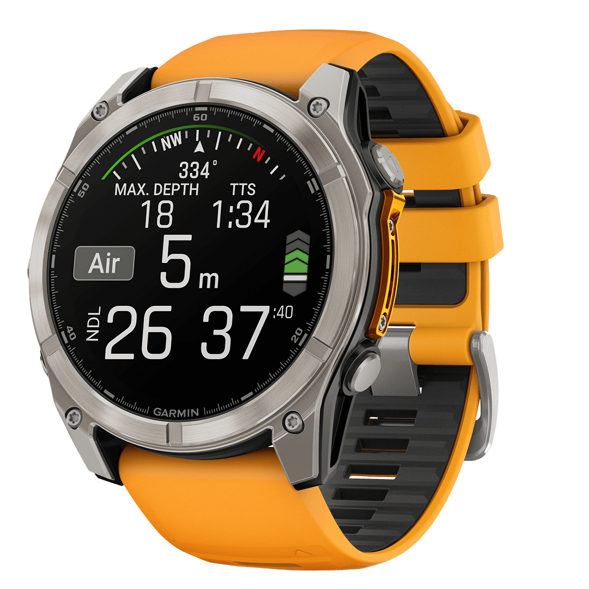 GARMIN fenix 8 51mm AMOLED Sapphire Titanium Smartwatch - 3
