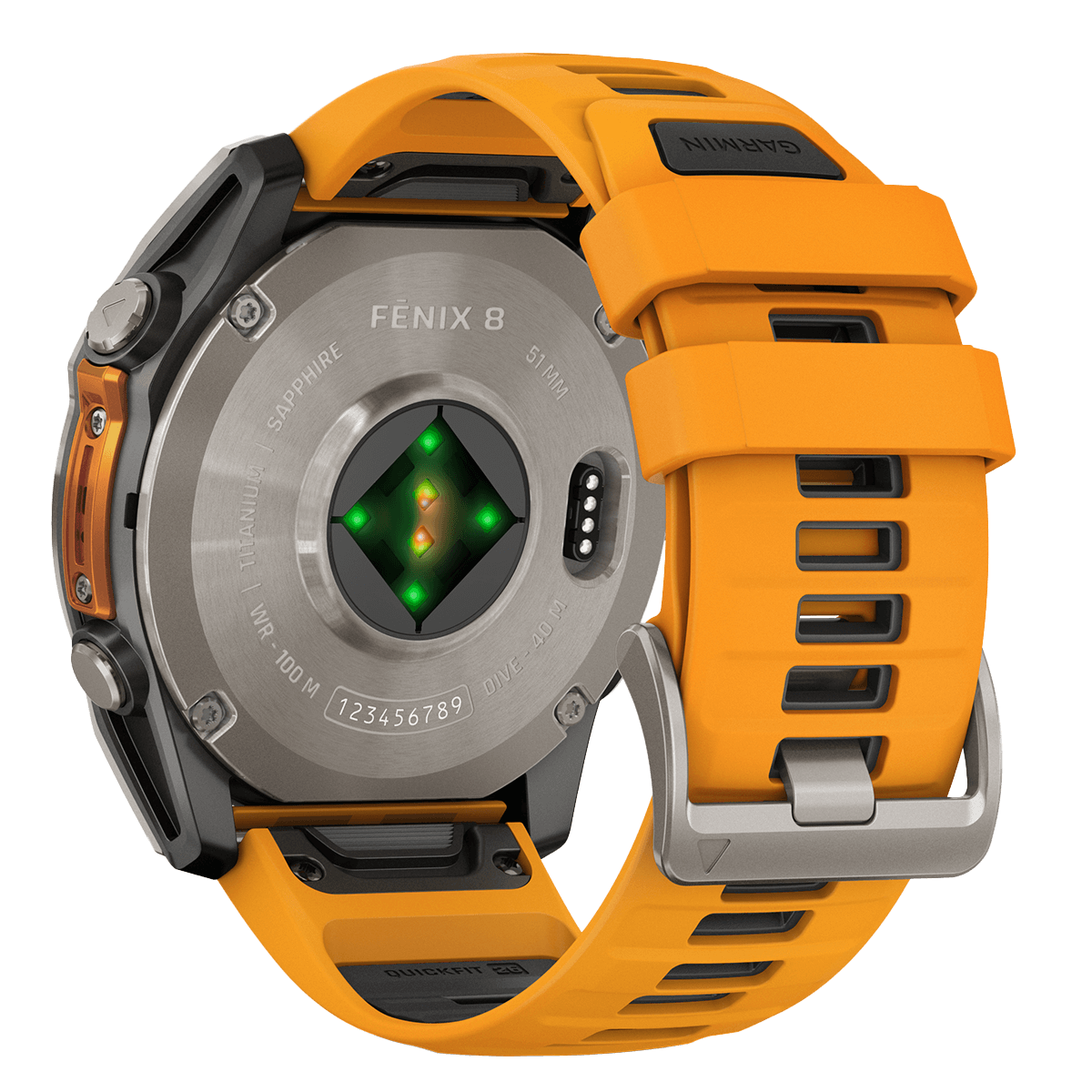 GARMIN fenix 8 51mm AMOLED Sapphire Titanium Smartwatch - 4