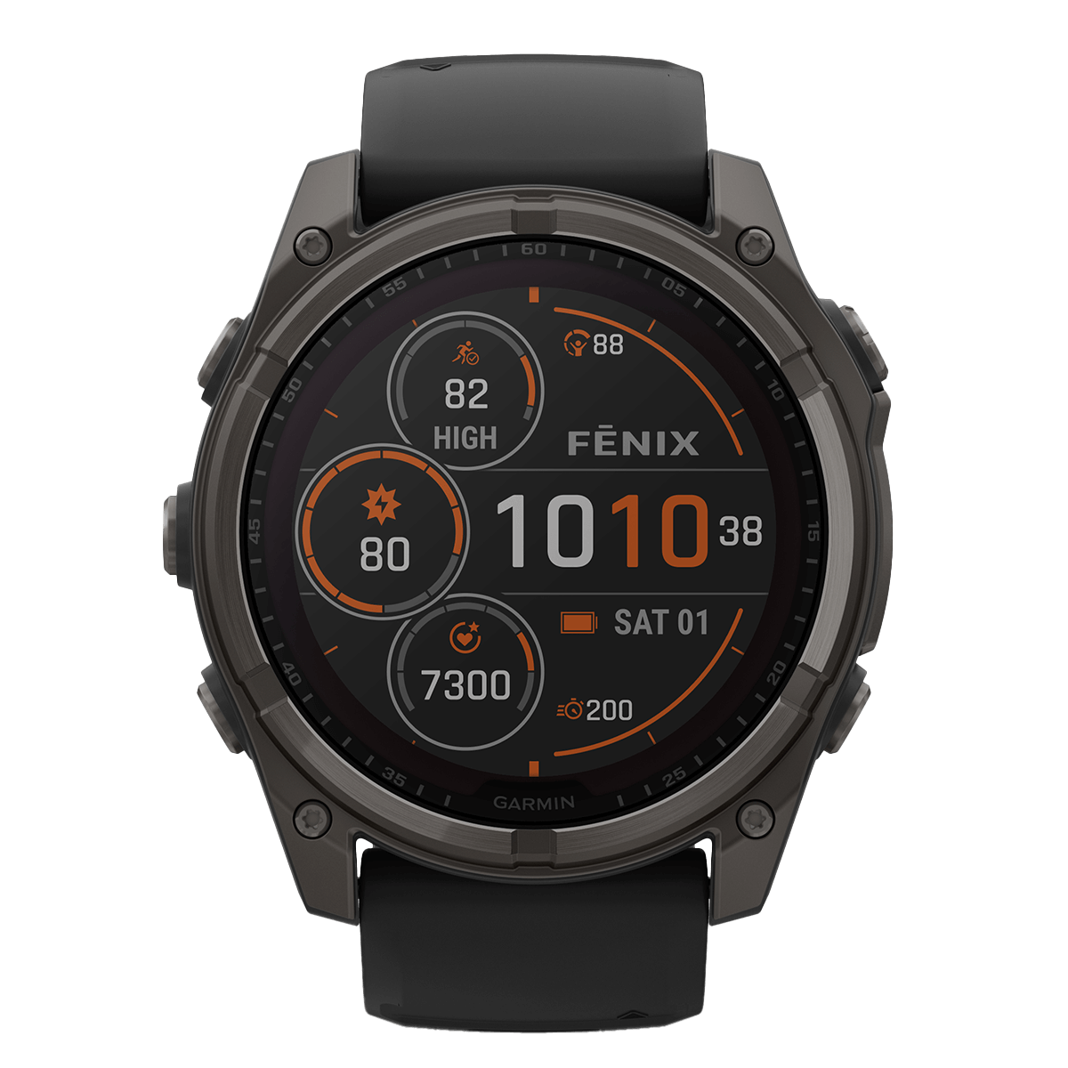 GARMIN fenix 8 51mm Solar Sapphire Titanium Smartwatch