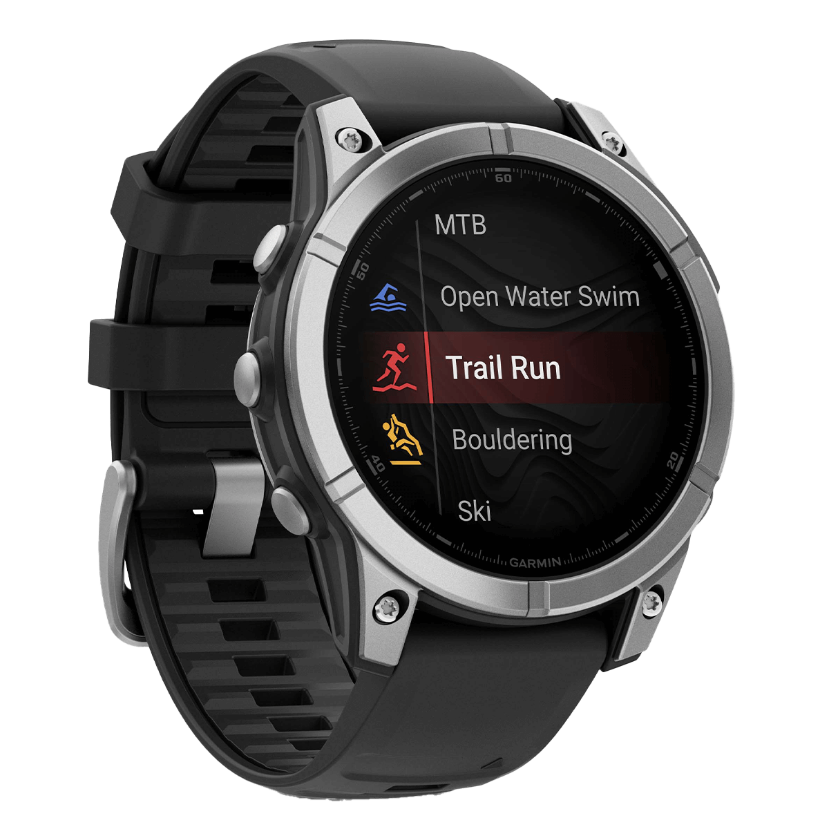 GARMIN fenix E 47mm Stainless Silver Smartwatch - 2