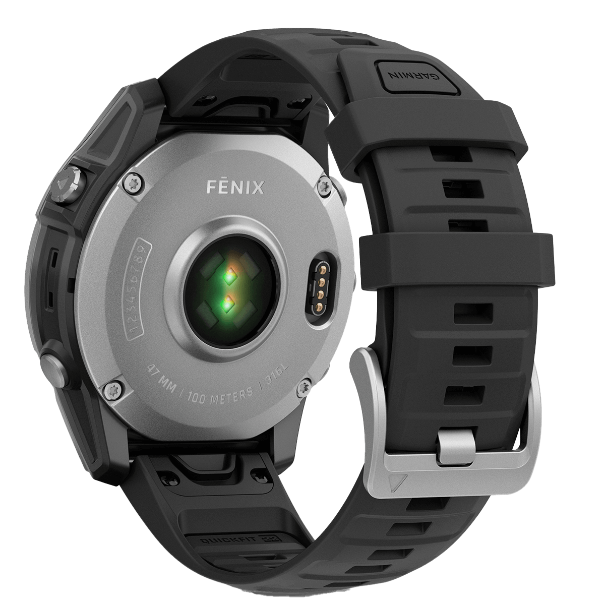 GARMIN fenix E 47mm Stainless Silver Smartwatch - 4
