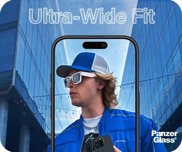PANZERGLASS Ultra - Wide Fit care