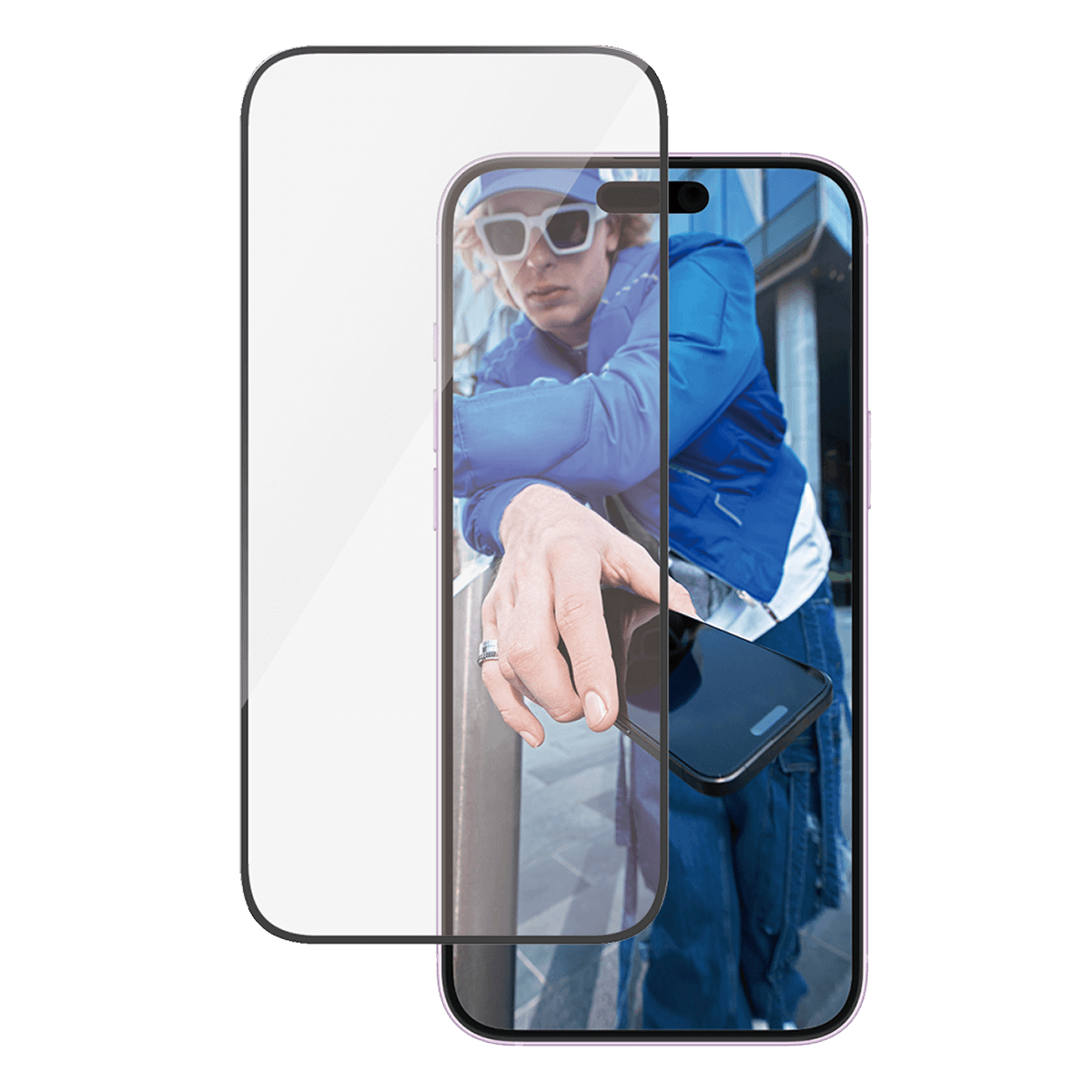 Γυαλί Προστασίας Οθόνης με Πλαίσιο PANZERGLASS Ultra - Wide Fit για iPhone 16 Plus/ iPhone 15 Plus