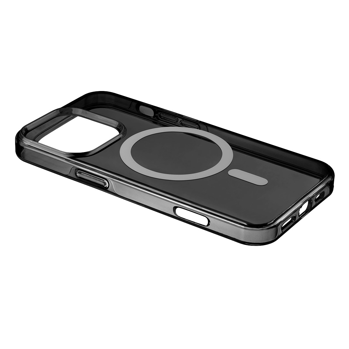 Ημιδιάφανη Θήκη CELLULAR LINE Gloss με MagSafe για iPhone 16 Pro Max Μαύρη
