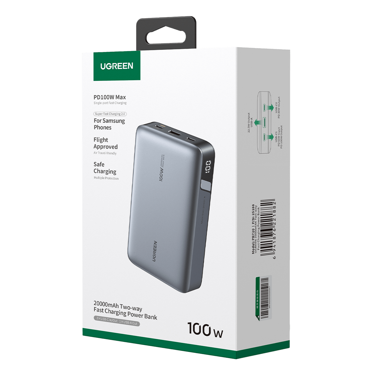 Powerbank UGREEN 100W 20000mAh Γκρι - 4