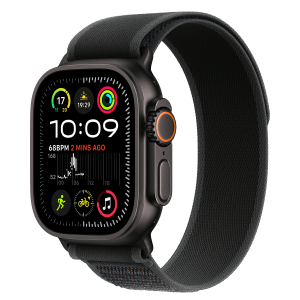 APPLE Watch Ultra 2 49mm Black Titanium με Black Trail Loop Medium/ Large Smartwatch