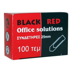Μεταλλικοί Συνδετήρες Νο 3 28mm BLACK RED