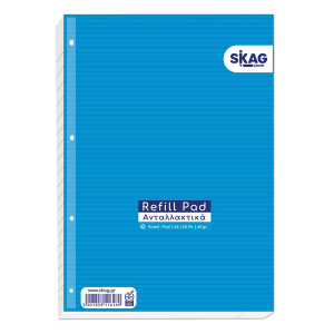 Ανταλλακτικά Φύλλα Ριγέ για Ντοσιέ SKAG Α4 50 Φύλλα