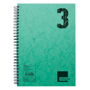 Τετράδιο Simple ΝΕΟΧΑΡΤ A4 3 Θεμάτων 90 Σελίδες