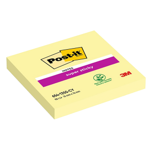 Χαρτάκια Σημειώσεων POST IT Super Sticky 654-12SS-CY 76x76mm
