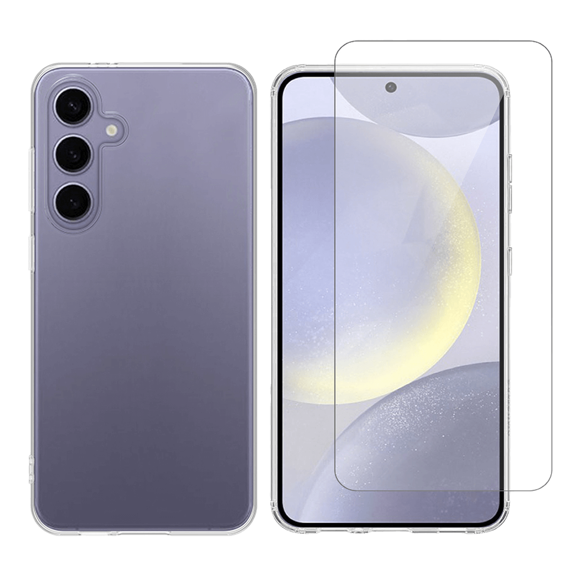 Διάφανη Θήκη + Γυαλί Προστασίας Οθόνης COSY για SAMSUNG Galaxy S24 FE
