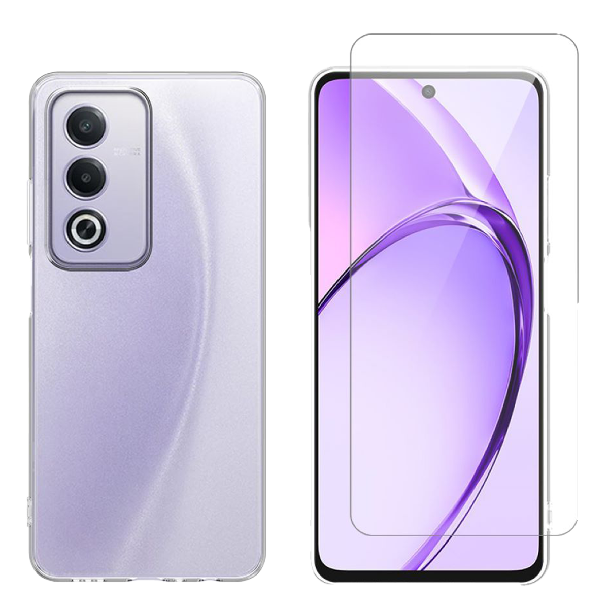 Διάφανη Θήκη + Γυαλί Προστασίας Οθόνης COSY για OPPO A80 5G