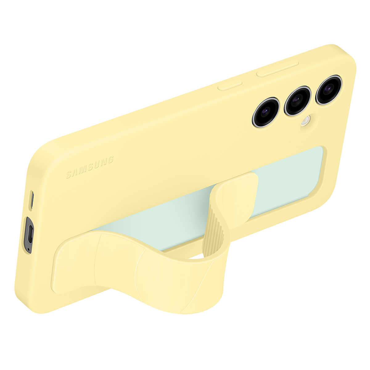 Θήκη Standing Cover SAMSUNG Galaxy S24 FE με Λουράκι Yellow - 3
