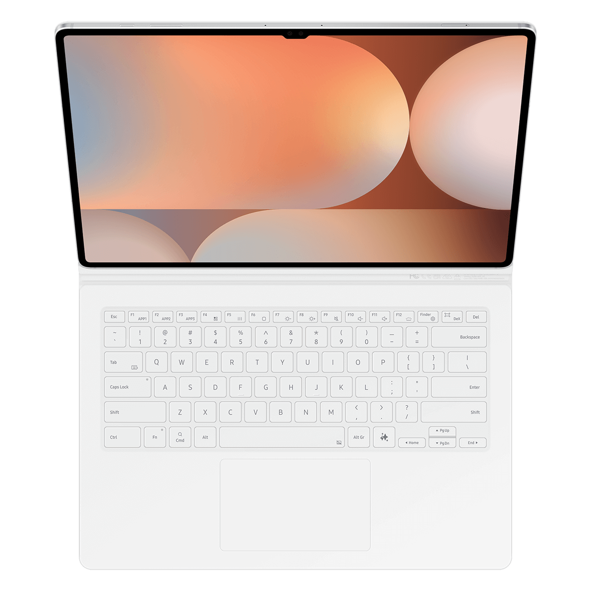 Θήκη Keyboard Cover SAMSUNG Galaxy Tab S9/ Tab S10 Ultra White