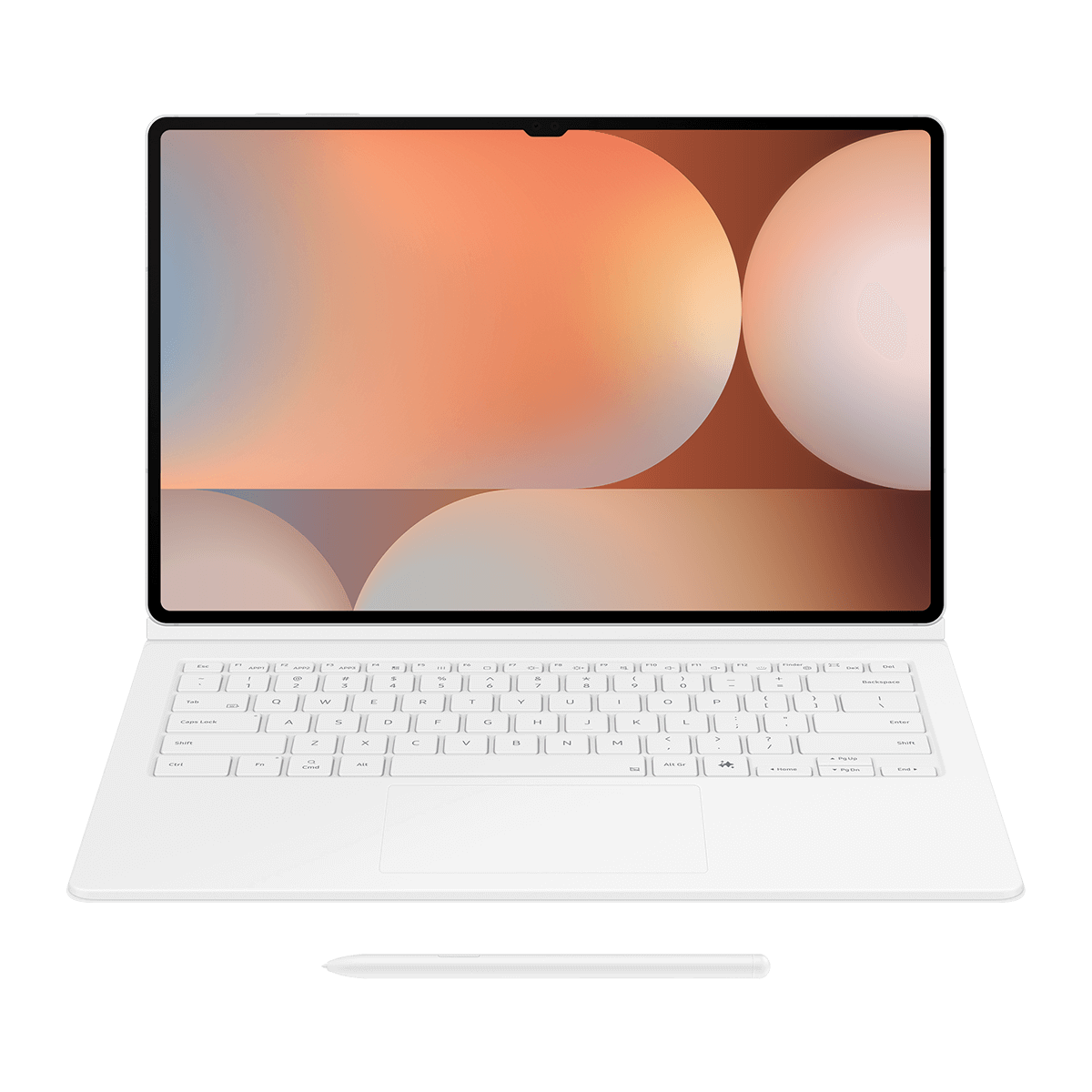 Θήκη Keyboard Cover SAMSUNG Galaxy Tab S9/ Tab S10 Ultra White - 4