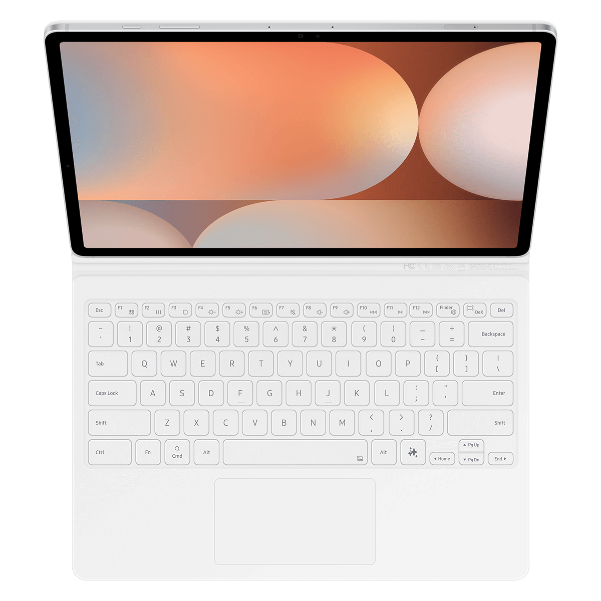 Θήκη Keyboard Cover SAMSUNG Galaxy Tab S9+/ S9 FE+/ Tab S10+ Λευκή