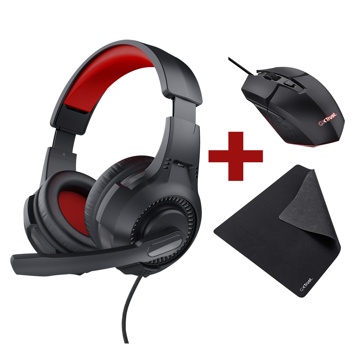 Σετ Gaming TRUST 3 σε 1 Headset+Ποντίκι+Mousepad