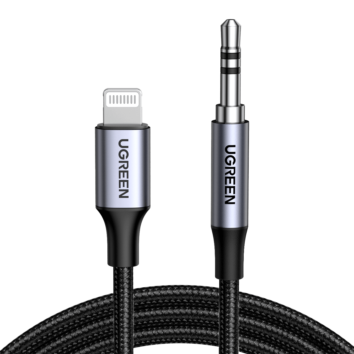 Αντάπτορας UGREEN US315 Lightning σε 3.5mm με μήκος 1m Μαύρο