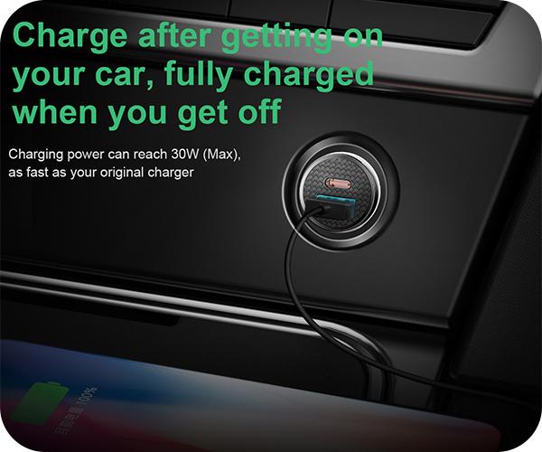 travel charger BASEUS dual 30w