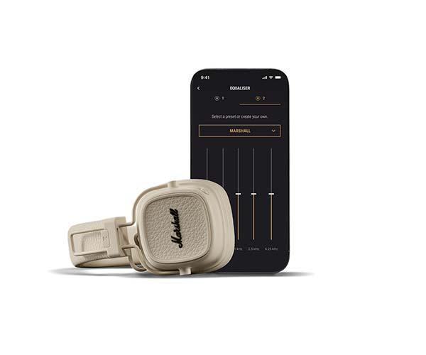 Bluetooth Headphones MARSHALL Major V Brown sound