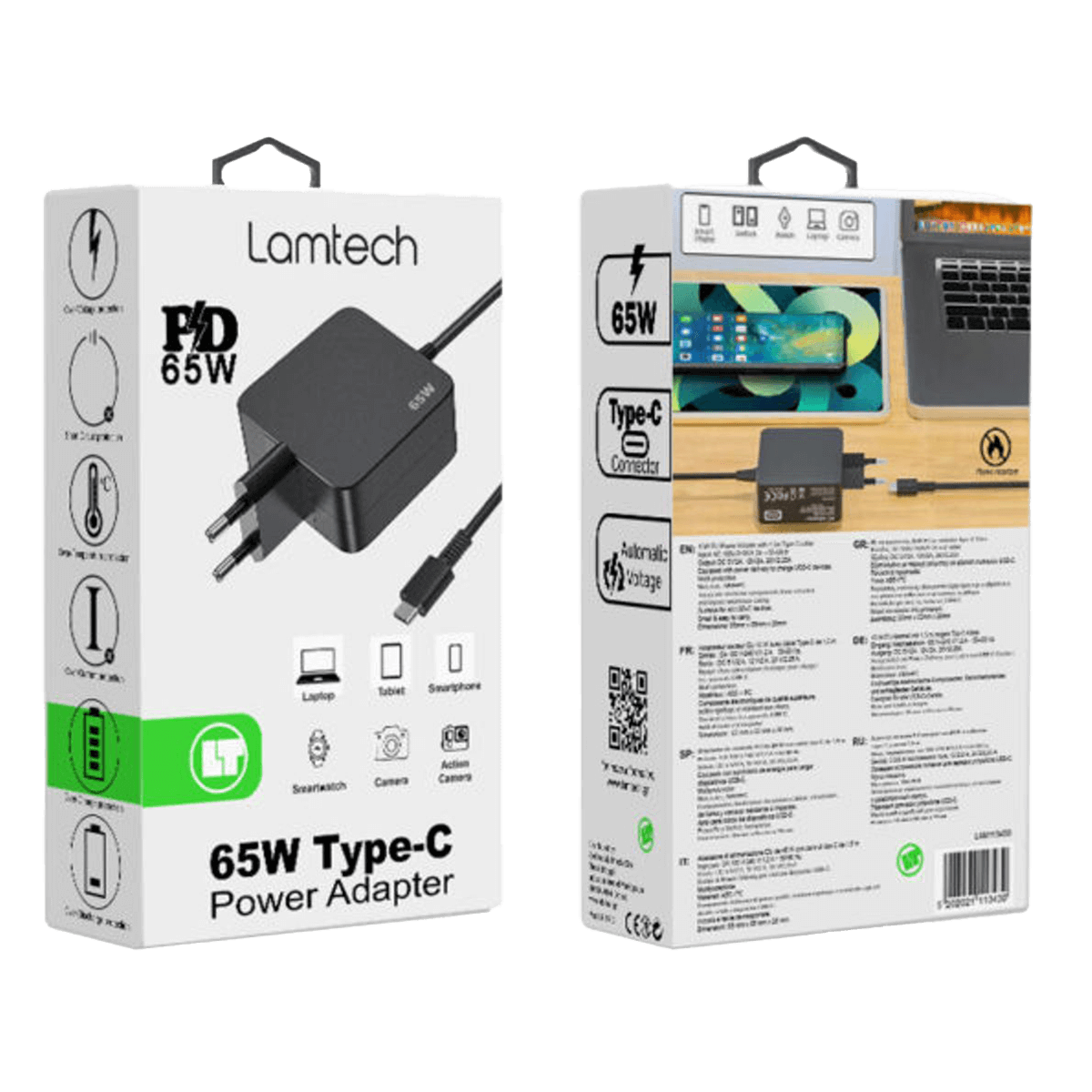 Universal Αντάπτορας Φόρτισης LAMTECH 65W - 5