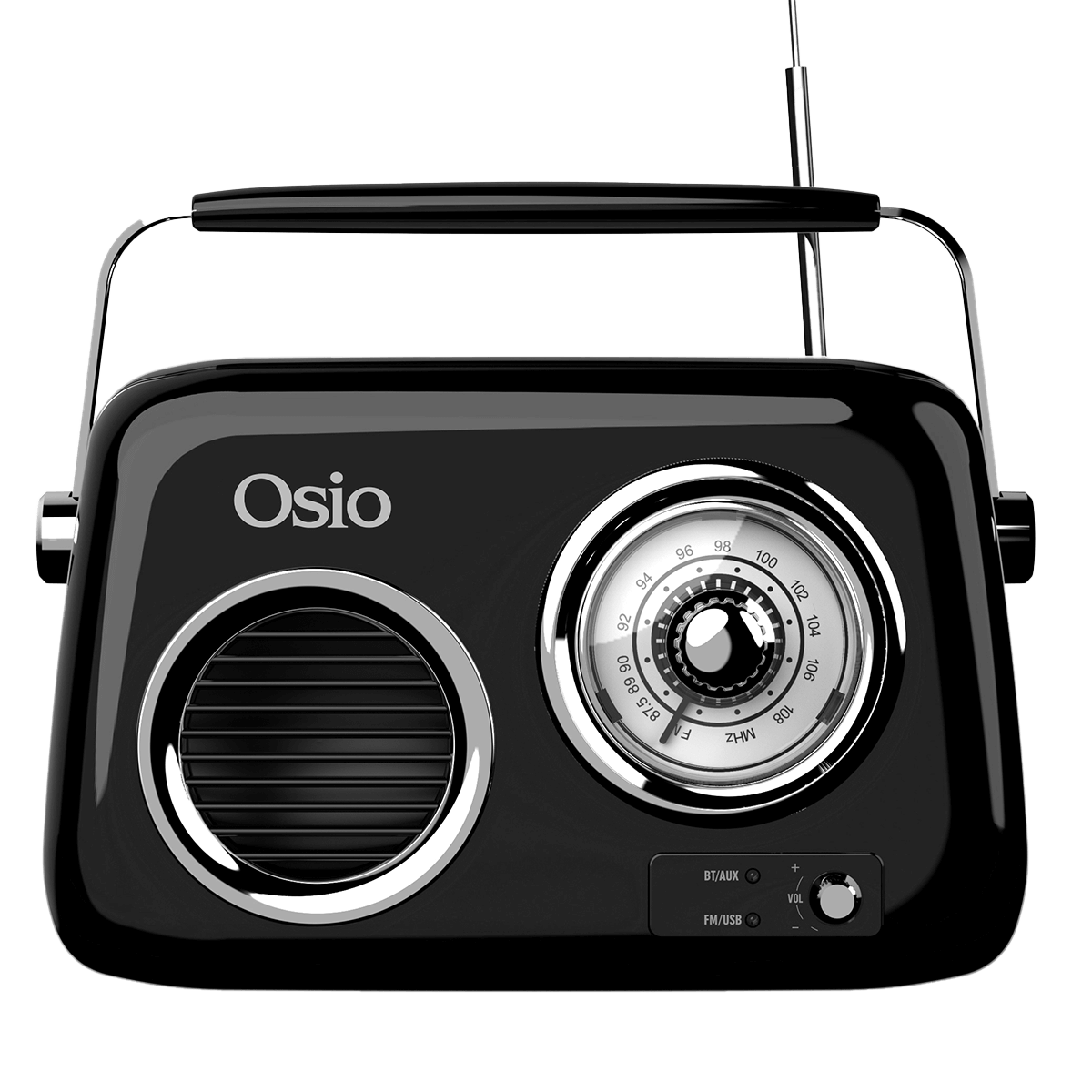 Φορητό Ραδιόφωνο OSIO OPR-3040B Μαύρο