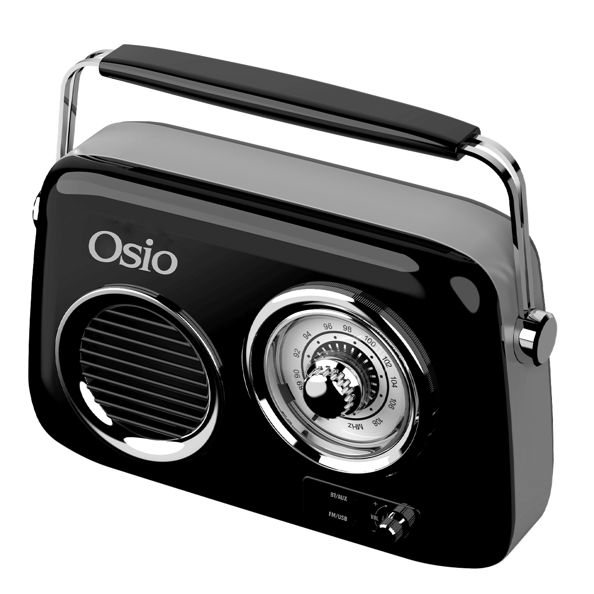 Φορητό Ραδιόφωνο OSIO OPR-3040B Μαύρο - 2