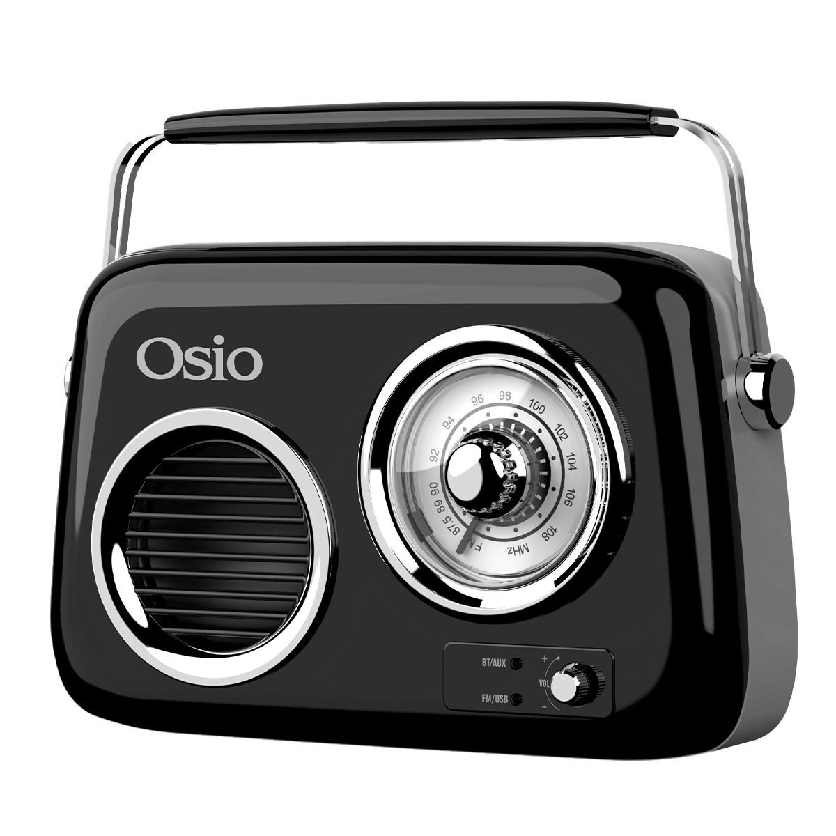 Φορητό Ραδιόφωνο OSIO OPR-3040B Μαύρο - 3
