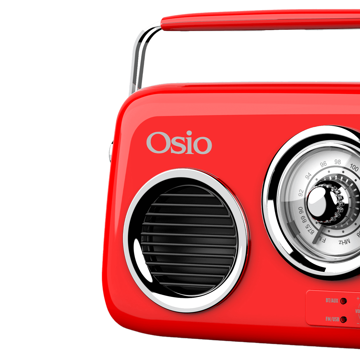 Φορητό Ραδιόφωνο OSIO OPR-3040B Κόκκινο - 5
