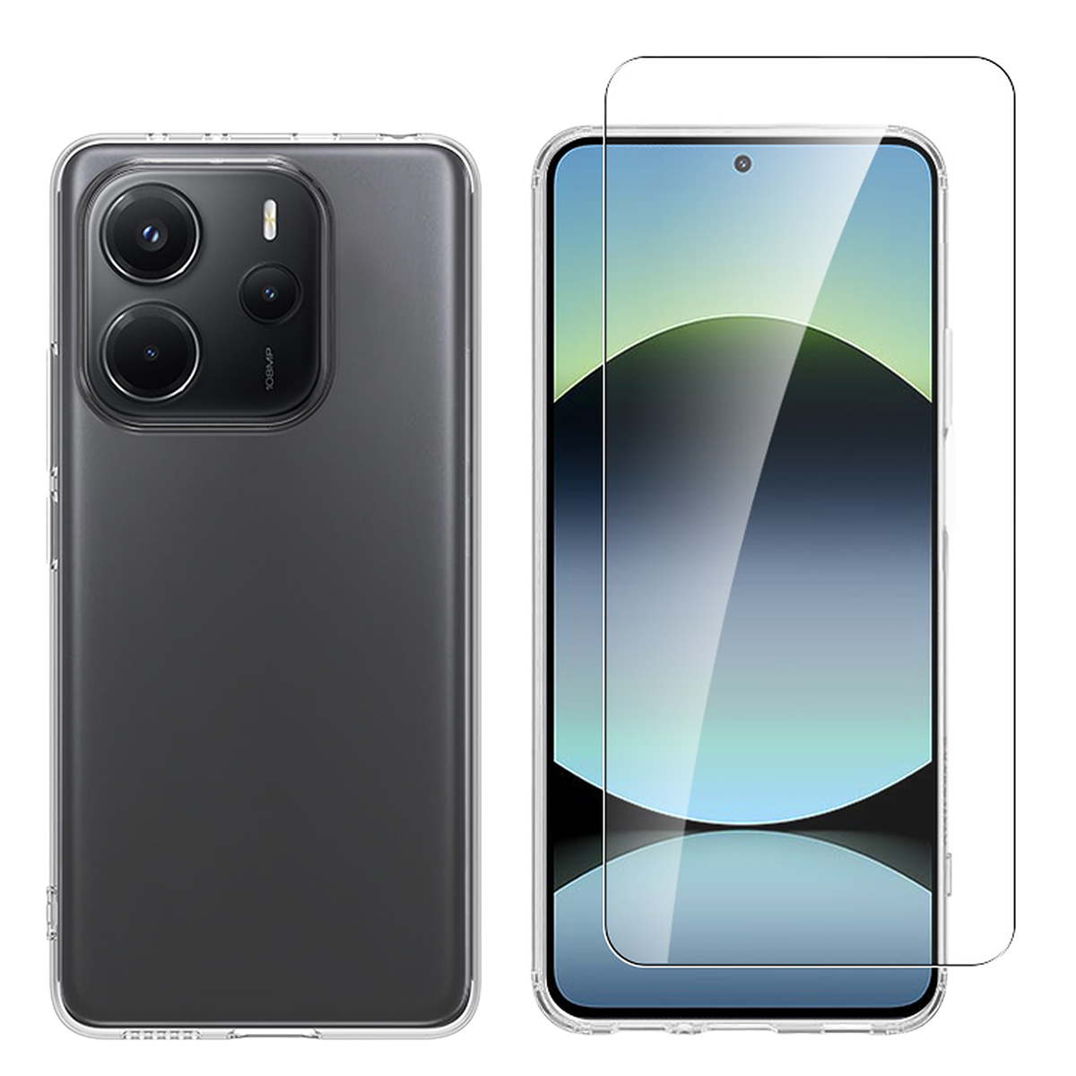 Διάφανη Θήκη + Γυαλί Προστασίας Οθόνης COSY για XIAOMI Redmi Note 14 5G