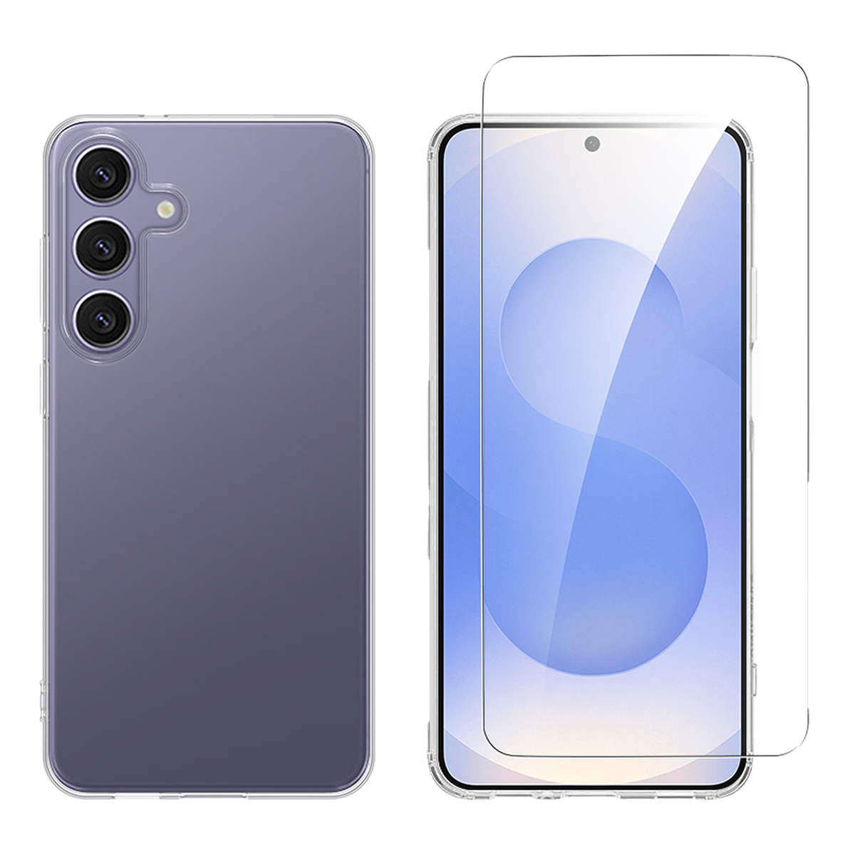 Διάφανη Θήκη + Γυαλί Προστασίας Οθόνης COSY για SAMSUNG Galaxy S25+
