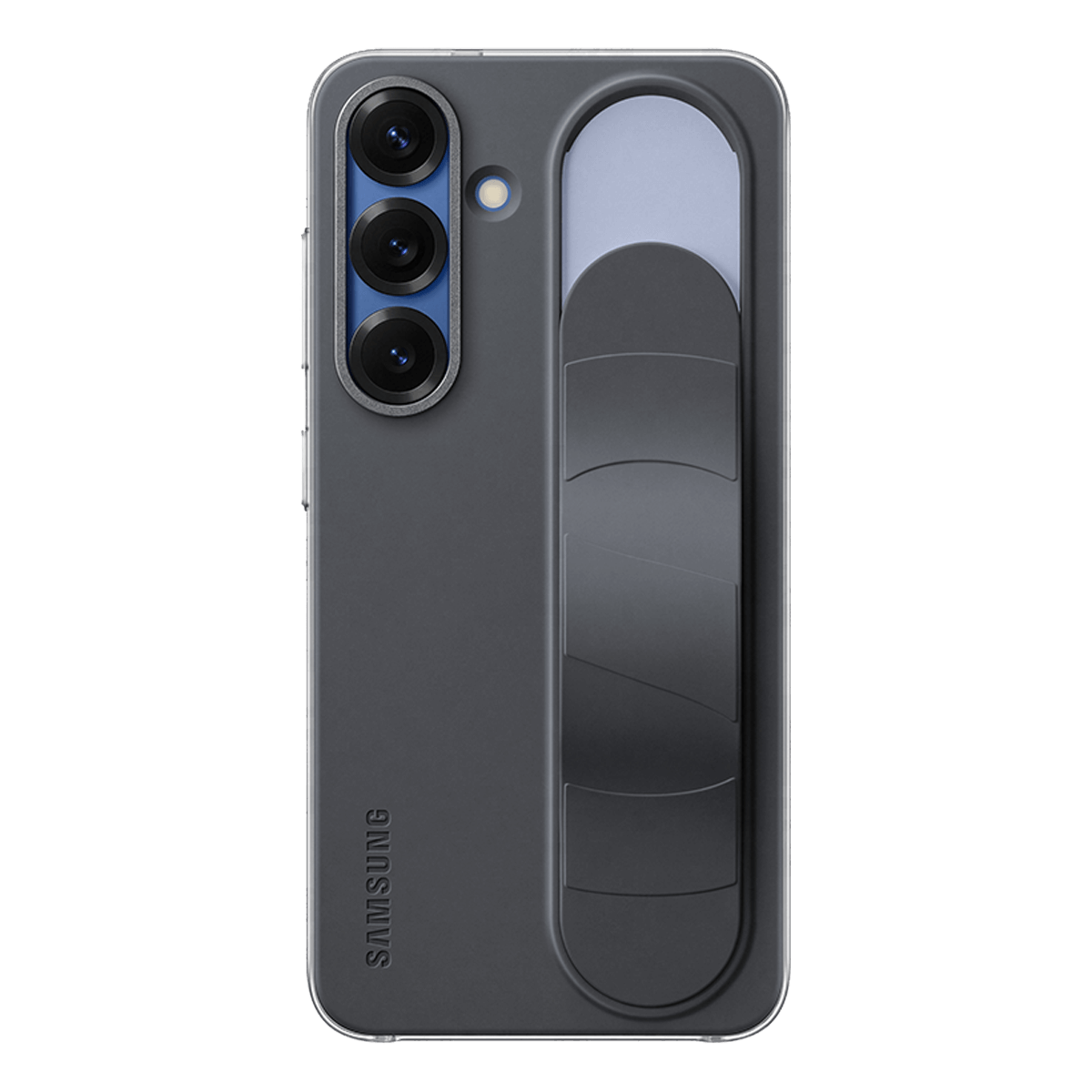Θήκη Standing Cover SAMSUNG Galaxy S25 με Λουράκι Μαύρη - 3