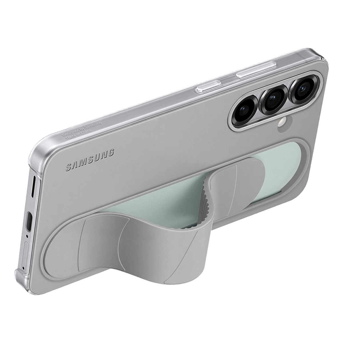 Θήκη Standing Cover SAMSUNG Galaxy S25 με Λουράκι Grey - 2