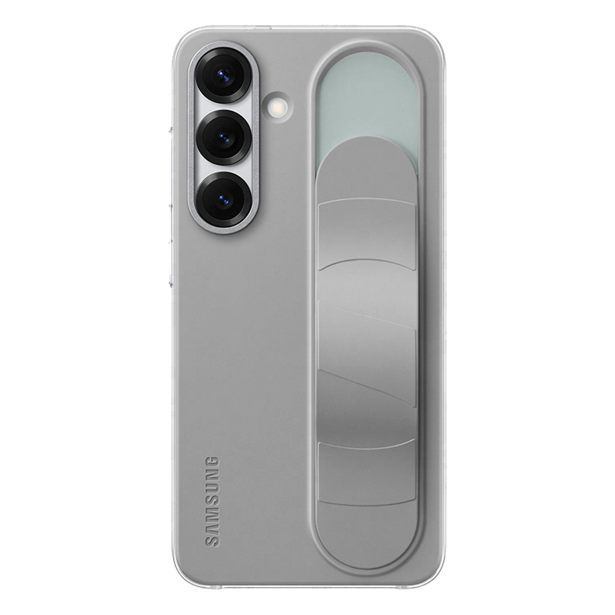 Θήκη Standing Cover SAMSUNG Galaxy S25 με Λουράκι Grey - 4
