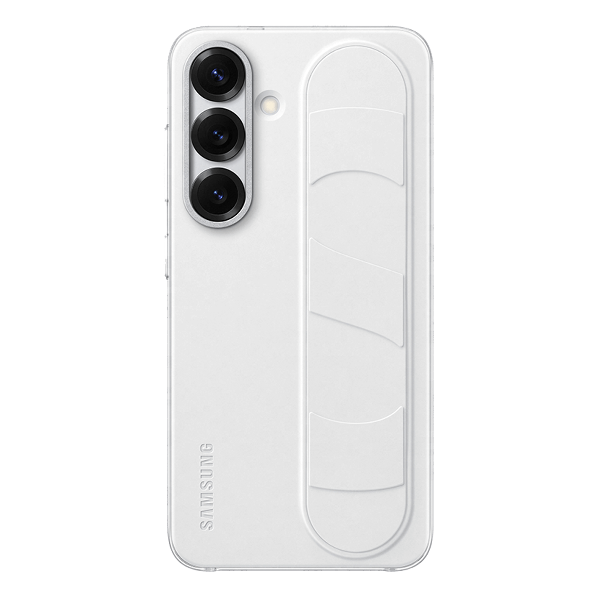 Θήκη Standing Cover SAMSUNG Galaxy S25 με Λουράκι Λευκή