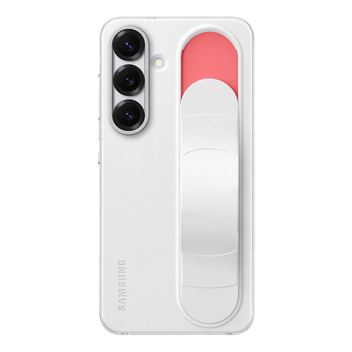 Θήκη Standing Cover SAMSUNG Galaxy S25 με Λουράκι Λευκή - 3