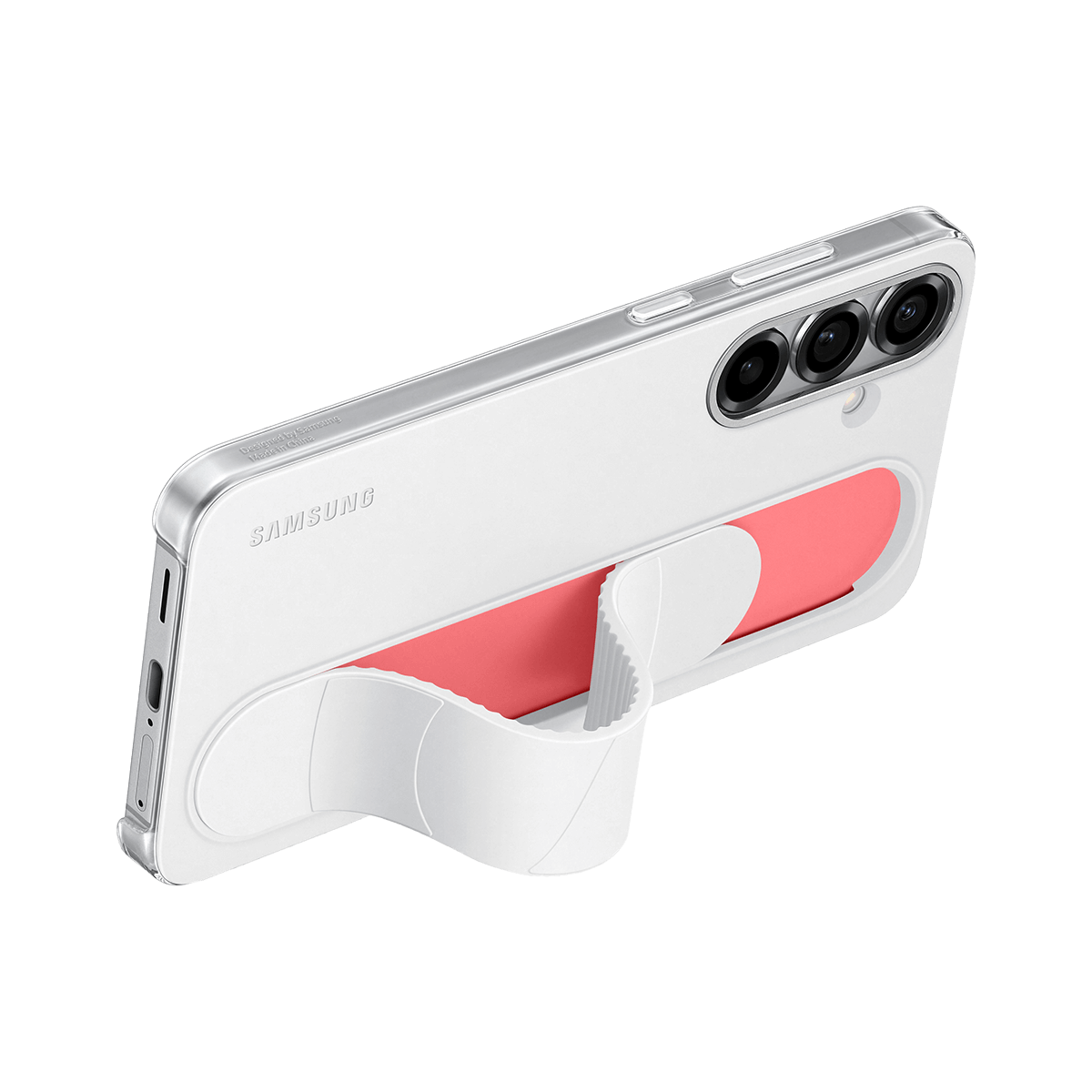 Θήκη Standing Cover SAMSUNG Galaxy S25+ με Λουράκι White - 2