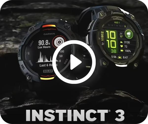 GARMIN Instinct 3 Series 45mm SOLAR Smartwatch video