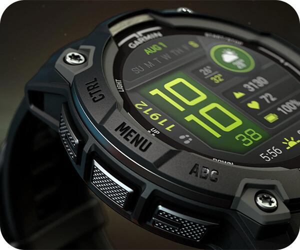 GARMIN Instinct 3 Series 45mm SOLAR Smartwatch screen