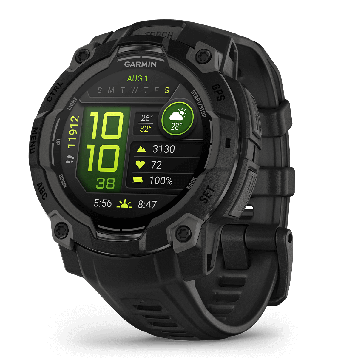 GARMIN Instinct 3 Series 45mm AMOLED Black Smartwatch - 3
