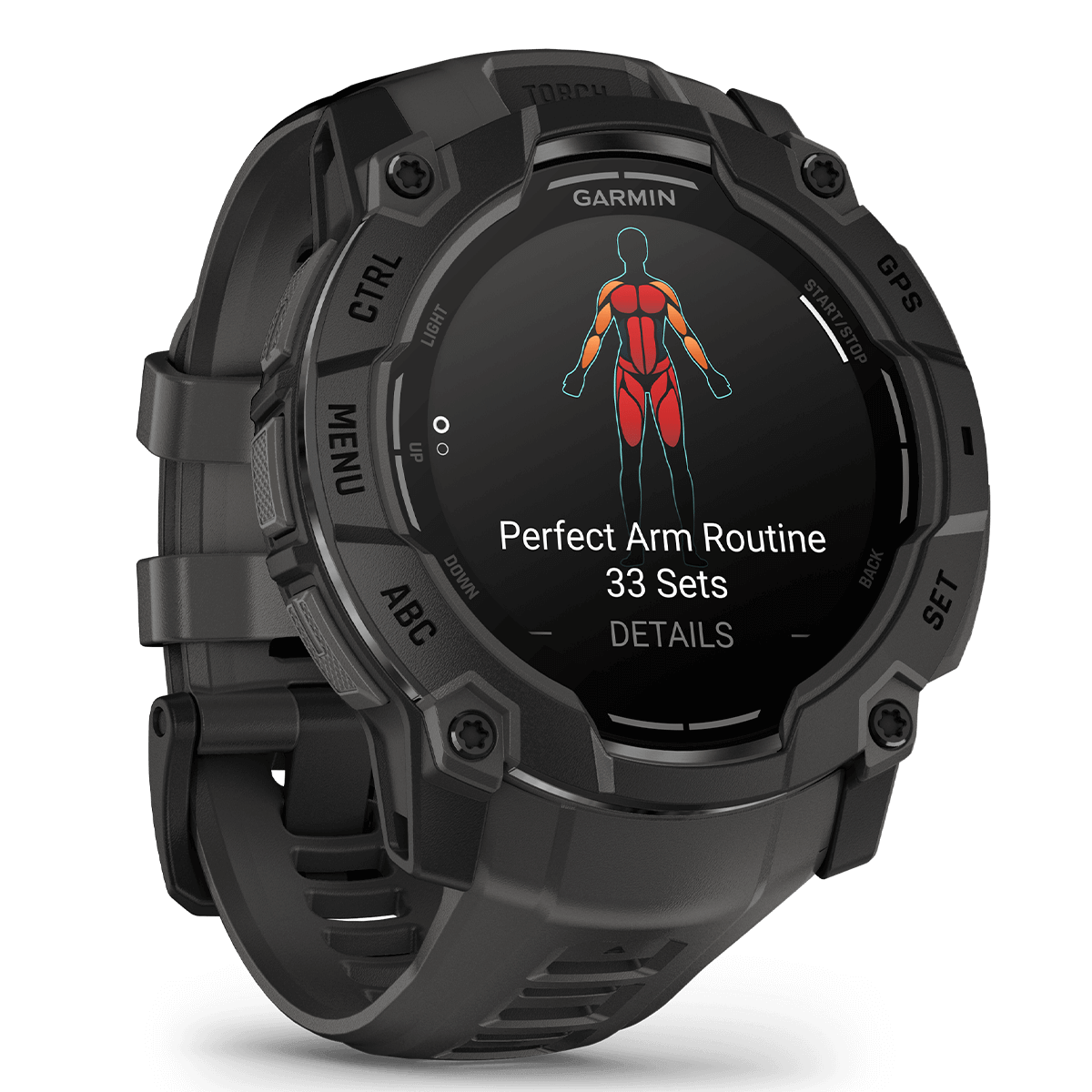 GARMIN Instinct 3 Series 50mm AMOLED Black with Charcoal Smartwatch - 2
